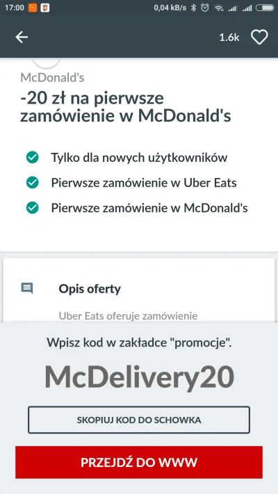 C.....n - Dwie dychy taniej zamówienie z McDonald's.

Bierzcie i jedzcie z tego wsz...