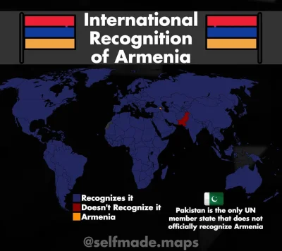 Brajanusz_hejterowy - Międzynarodowe uznanie Armenii

#mapy #mapporn #armenia #ciek...