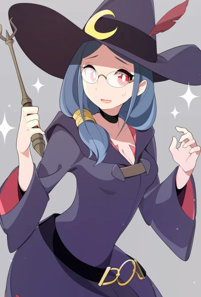 E.....a - #randomanimeshit #littlewitchacademia #professorursula #meganekko