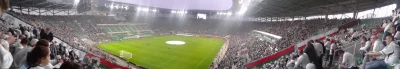 cielo - Widok z sektora gości na stadionie we Wrocławiu :) #zdjeciaztelefonu #panoram...