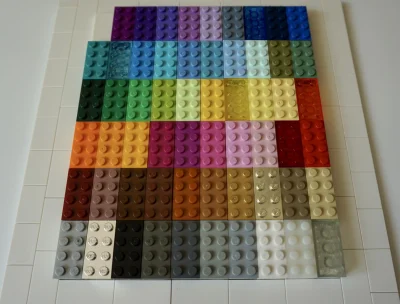 WuDwaKa - 59 kolorów klocka LEGO 2x4 ( ͡° ͜ʖ ͡°)
#lego #klocki #kolorki