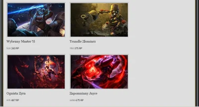 M.....o - Skórki na obecnej wyprzedaży trwającej do 07.05.
#leagueoflegends #wyprzed...