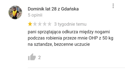 kffapich - Czasami zaglądanie w opinie google dostarcza niezłej rozrywki
#mikrokoksy ...