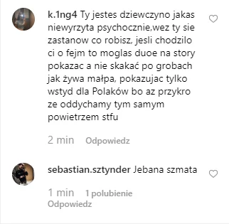 xedarr - Nie wiem czy te komentarze na jej profili pochodzą z wykopu, ale jak coś to ...