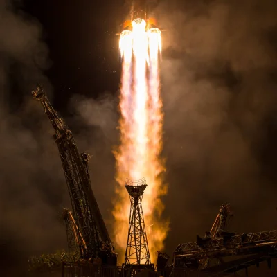 angelo_sodano - Start misji Sojuz MS-06, Kosmodrom Bajkonur, Kazachstan, 13 września ...
