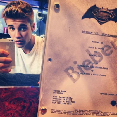 faroth - Justin Bieber jest brany pod uwage jako Robin w "Człowieku ze stali 2"

#bat...