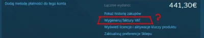 Marcinowy - Faktury VAT na Steam? o.O 
Od kiedy to można robić? Ktoś korzystał? 
#s...