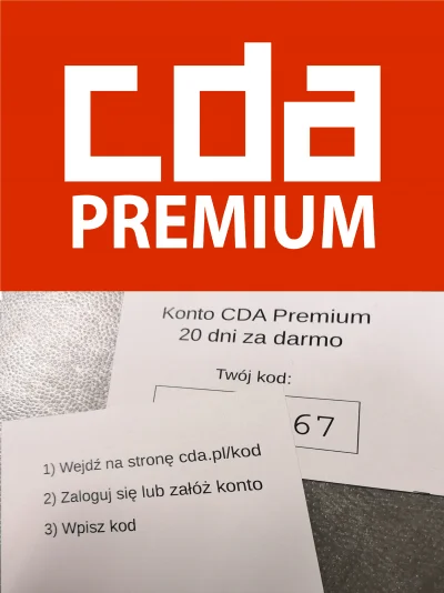 wkaminski1975 - CDA Premium: kody na 20 dni - oddam za darmo. W losowaniu przez Mirko...