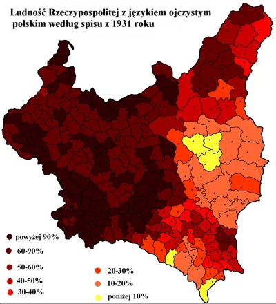 orkako - Wynika to w dużej mierze z różnej ludności. Im mniej ludności polskojęzyczne...