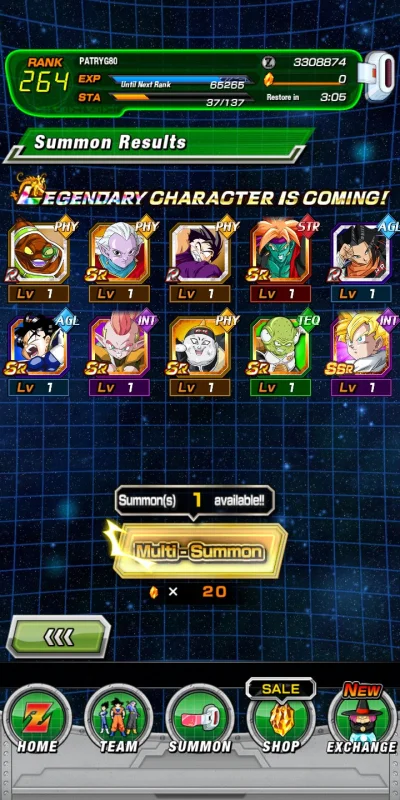 Patryg80 - Ehhh dość słaby summon
#dokkanbattle