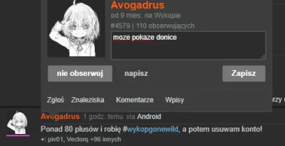 zdupydomordyzaur997 - @Avogadrus: