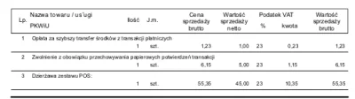 jakno - @Ryonnen: Żeby się uwiarygodnić - proszę oto fragment faktury.