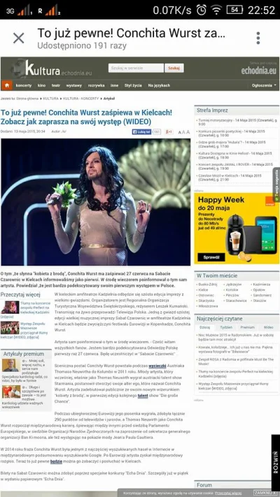 Lanza - Ale kwikłem xD

Artykuł odnośnie tego, że Conchita wystąpi w Kielcach #moje...