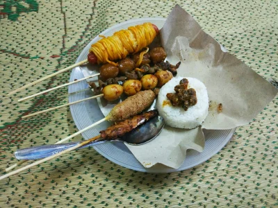 kotbehemoth - Nasi kucing i satay, Yogyakarta, cena w sumie jakieś 7-8 zł

To typowe ...