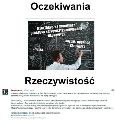 L.....i - > Czy Katolicy na wykopie posiadają jakikolwiek inny argument niż zarzucani...