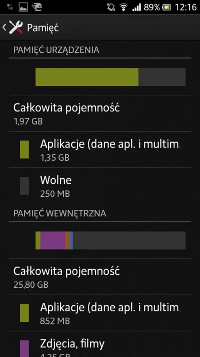 k.....w - Nie mogę nic ściągnąć, bo wyskakuje że za mało miejsca, a w ustawieniach je...