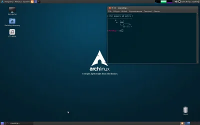 piomek - @Leinnan: Ostatnio jakaś moda na ArchLinuxa na wykopie, to i ja musiałem go ...
