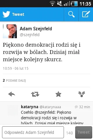 P.....n - Nie mogę ;) #polityka #shamefeld #demokracja #twitter