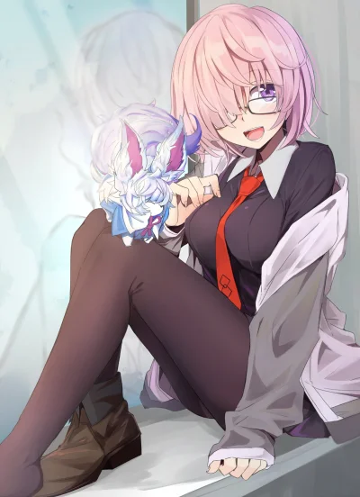 j.....n - #randomanimeshit #fate #fategrandorder #shielder #fou #meganekko # @Evil_An...