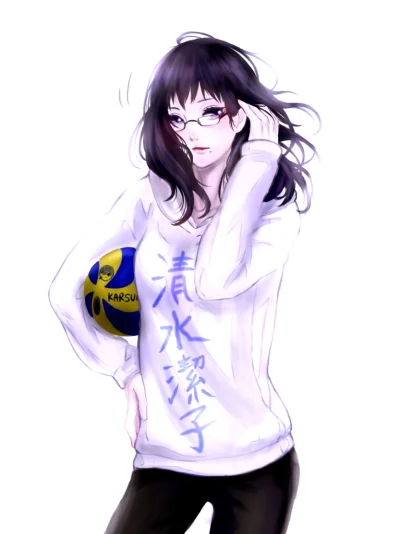 j.....n - #randomanimeshit #haikyuu #kiyokoshimizu #meganekko #pixiv #