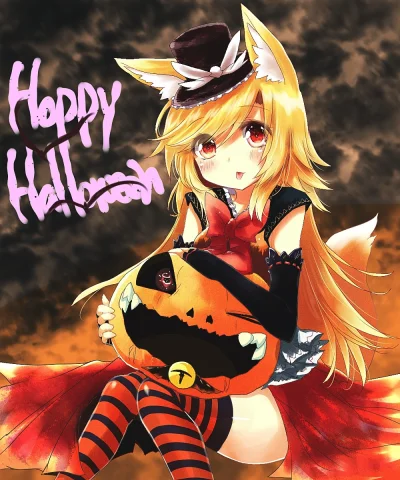 z.....s - #randomanimeshit #halloween #akanefutaba #kemonomimi #kitsunemimi #redeyesa...