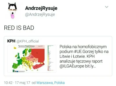 falszywyprostypasek - Polska przesuwa się na wschód. Nowy raport o homofobii

Polska ...