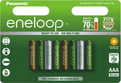 konto_zielonki - Allegro - 8 szt. akumulatorków Eneloop Panasonic, AAA, 800mAh za 40z...