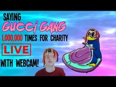 r.....2 - typ na streamie ma challenge powiedzieć milion razy gucci gang, cel charyta...