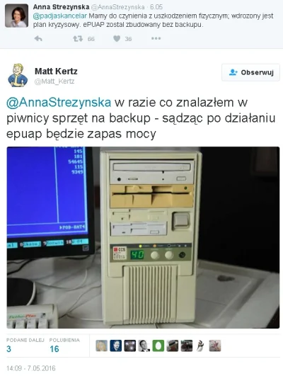 www-urzednikpolski-pl - Sprzęt na backup już jest. Znaleziony na twitterze.