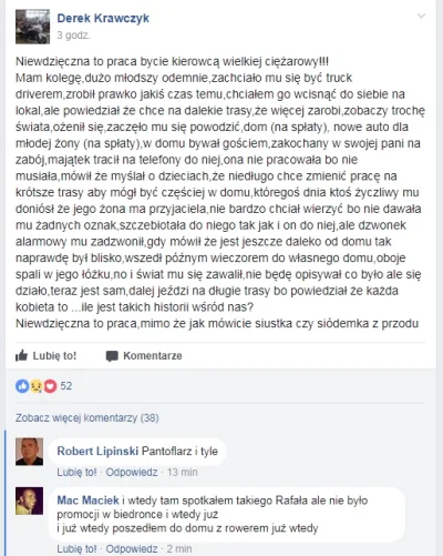 k.....k - tymczasem na grupie kierowców ciężarówek na facebooku

#bekaztransa #bole...