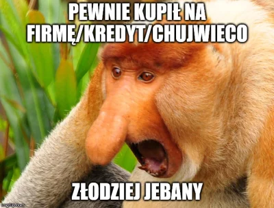 b.....s - > Pewnie kupił na firmę/kredyt/chujwieco i się obsra jak się okaże, że nie ...