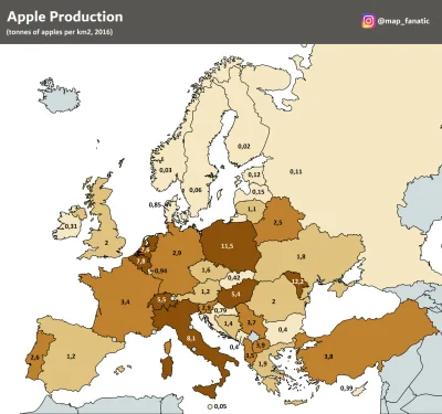 Lifelike - #europa #gospodarka #rolnictwo #owoce #jablka #mapy #graphsandmaps