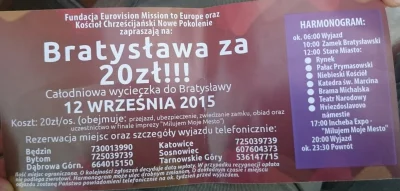 kesnall - Wycieczka do Bratysławy za 20 zł. Reklamowali się wczoraj na katowickim ryn...