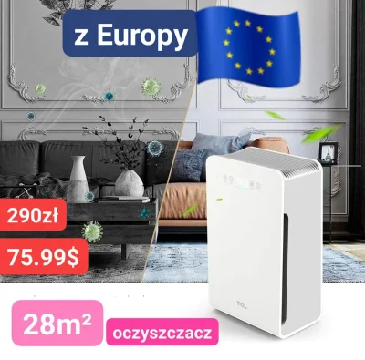 sebekss - Tylko 75.99$ (290zł) za znany oczyszczacz powietrza TCL z Europy❗
➡️Znany ...