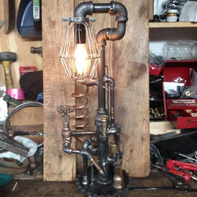 Mesk - Ciekawy projekt lampy #steampunk #design #ciekawostki #diy #fotografia