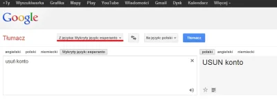 b.....a - Zwrot "usuń konto" oficjalnie wszedł do języka esperanto i jest rozumiany n...