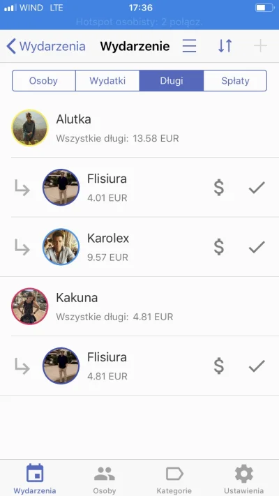 flisek94 - Mirki, używaliśmy #partycalc, polskiej apki do zarządzania wydatkami na wy...