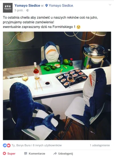 Dzakus - Teraz zawitały do baru Sushi i szykują się na nowy rok
#whatever #blahaj #s...