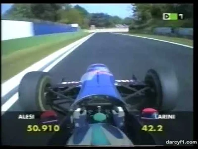 jaxonxst - Nicola Larini w Sauberze podczas treningu o GP San Marino na Imoli 1997. O...