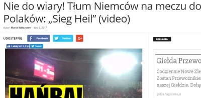 saakaszi - pikio.pl: Nie do wiary! Tłum Niemców na meczu do Polaków: „Sieg Heil” (vid...