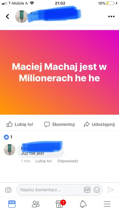 w.....8 - Znajoma Wcześniejszego Maćka xD #milionerzy