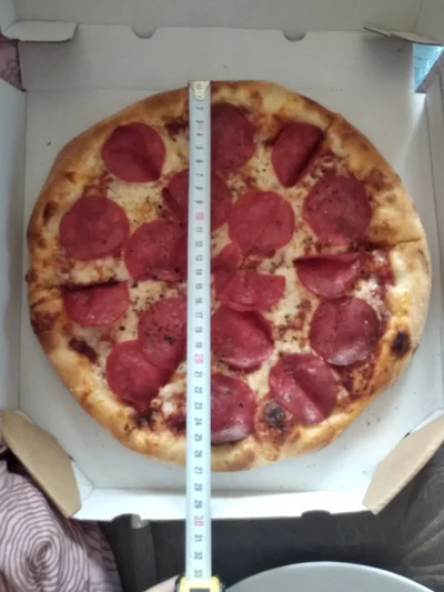 Shyvana - Mircy. 
Zamówiłam pizze. Pizzę małą, zgodnie z menu powinna miec 33cm. 
Prz...