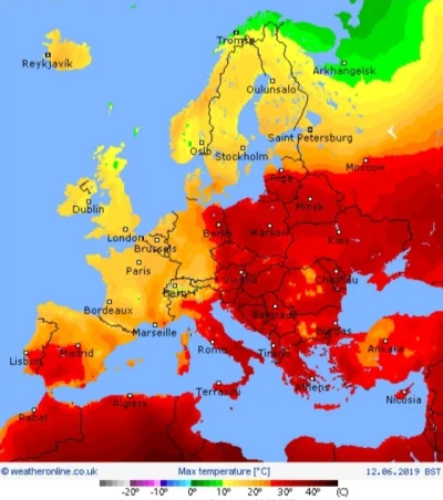 vasper - Rozkład maksymalnych temperatur z dnia dzisiejszego w #europa 

SPOILER

...