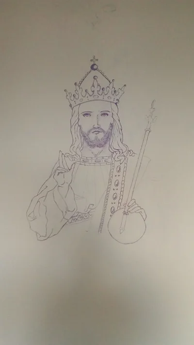 Chlopakjakz_plakatu - Rysuję Jezusa z aniołami na ścianie w pokoju, jak ktoś będzie z...