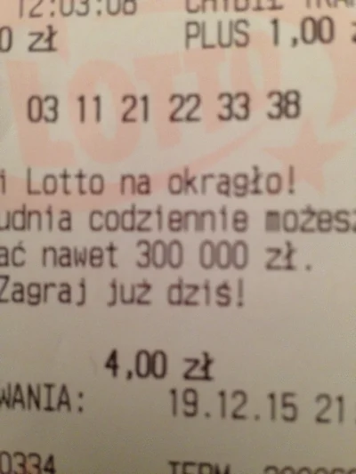 F.....x - #lotto #wygrana #kasa Trafiło się Mirki ( ͡° ͜ʖ ͡°)
Lotto - 19.12.2015

...