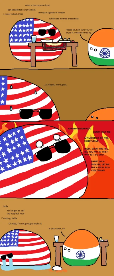 l.....y - #polandball #heheszki #usa #indian
Kocham indyjskie jedzenie.
Nie chciałb...