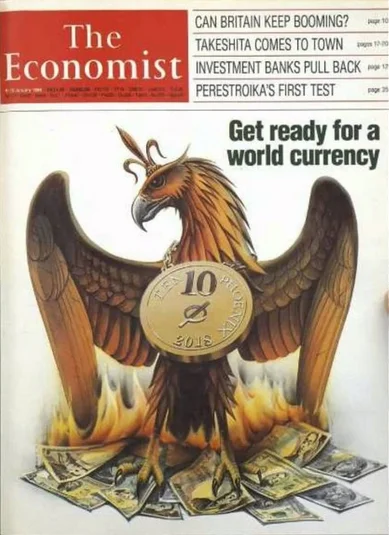 Wypoks - Okładka The Economist z 1988 roku. Warto zwrócić uwagę na datę na monecie.
...