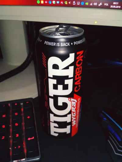 s.....a - Tiger Carbon, czyli zwykły tajgerek tylko w większej puszce 500 ml
91/365
...