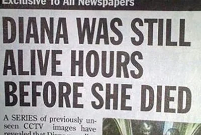 jednorazowka - Diana wciąż żyła parę godzin przed śmiercią

#diana #dziennikarstwo