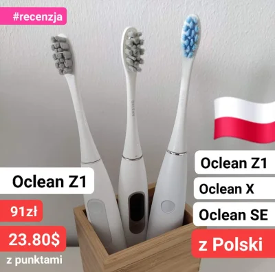 sebekss - Tylko 23.80$ (91zł) - z punktami - za szczoteczkę soniczną Xiaomi Oclean Z1...